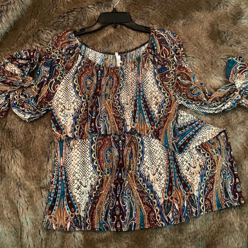 Voll multi-print Paisley Tunic/Dress